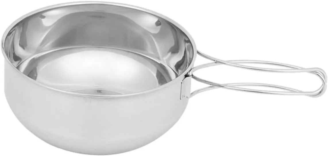 BESPORTBLE 2 Pcs Outdoor Stainless Steel Bowl Picnic Pot Portable Travel