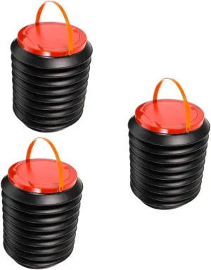 BESPORTBLE 3pcs Folding Trash Can Portable Water Bucket Folding Water Bucket Collapsible Wash Tub Water Storage Container Collapsible Water Tub Camping Bucket Plastic Garden Bucket Telescopic