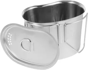 BESPORTBLE Camping Kettle Portable Pot Stainless Steel Water Cup Cookware Camping Compact