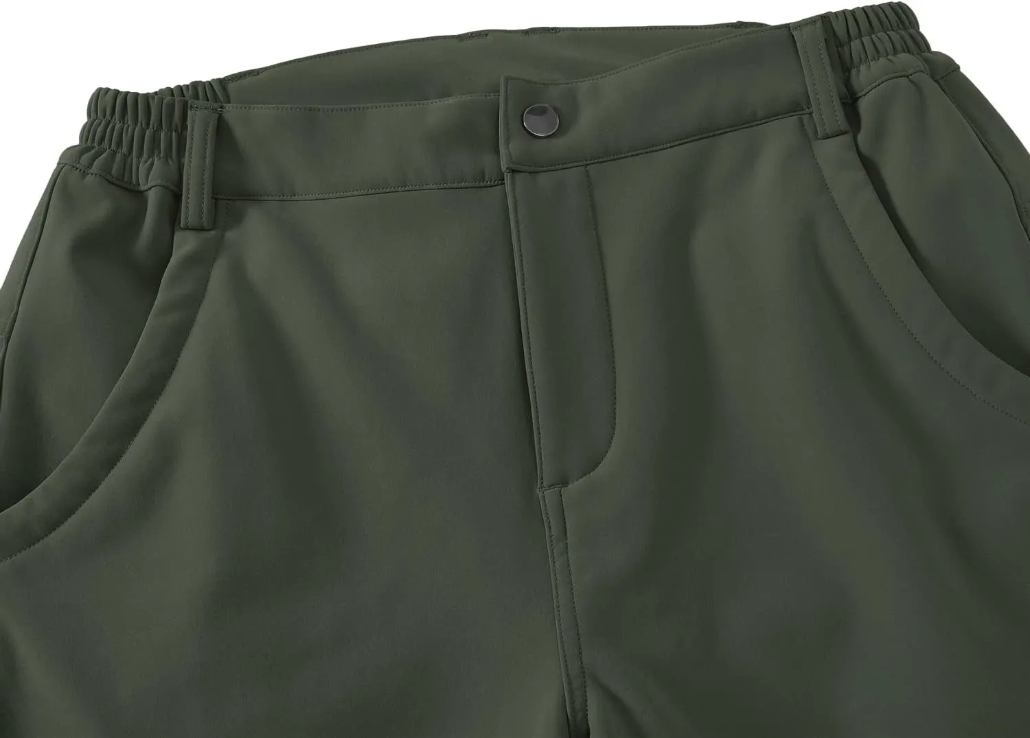 BGOWATU Women's Winter Hiking Pants Fleece Lined Waterproof Windproof Snow Insulated Pants with 6 Pockets