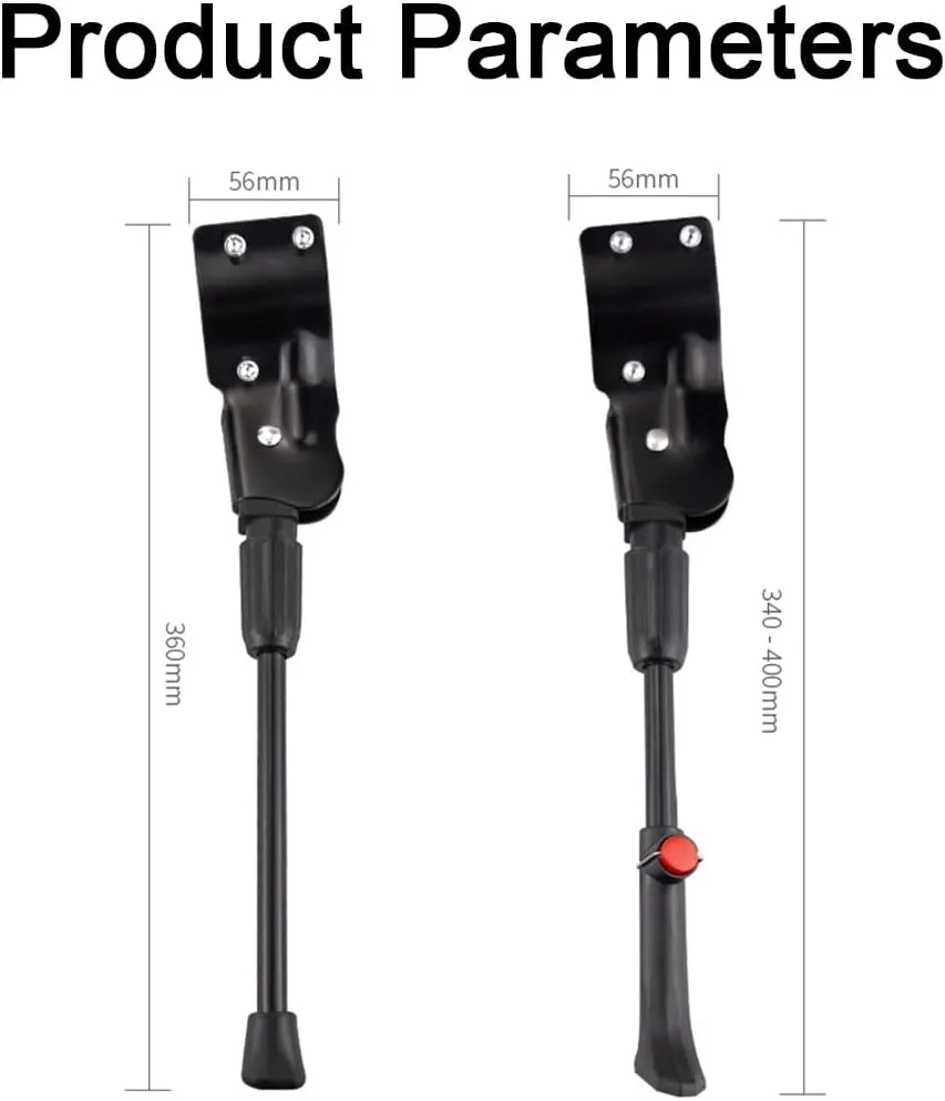 Bike Kickstand for Orbea MX 2017, Adjustable Bicycle Kickstand, Suit Mountain Bike, Concealed Spring-Loaded Latch, Aluminum Rear Side Bicycle Stand,A