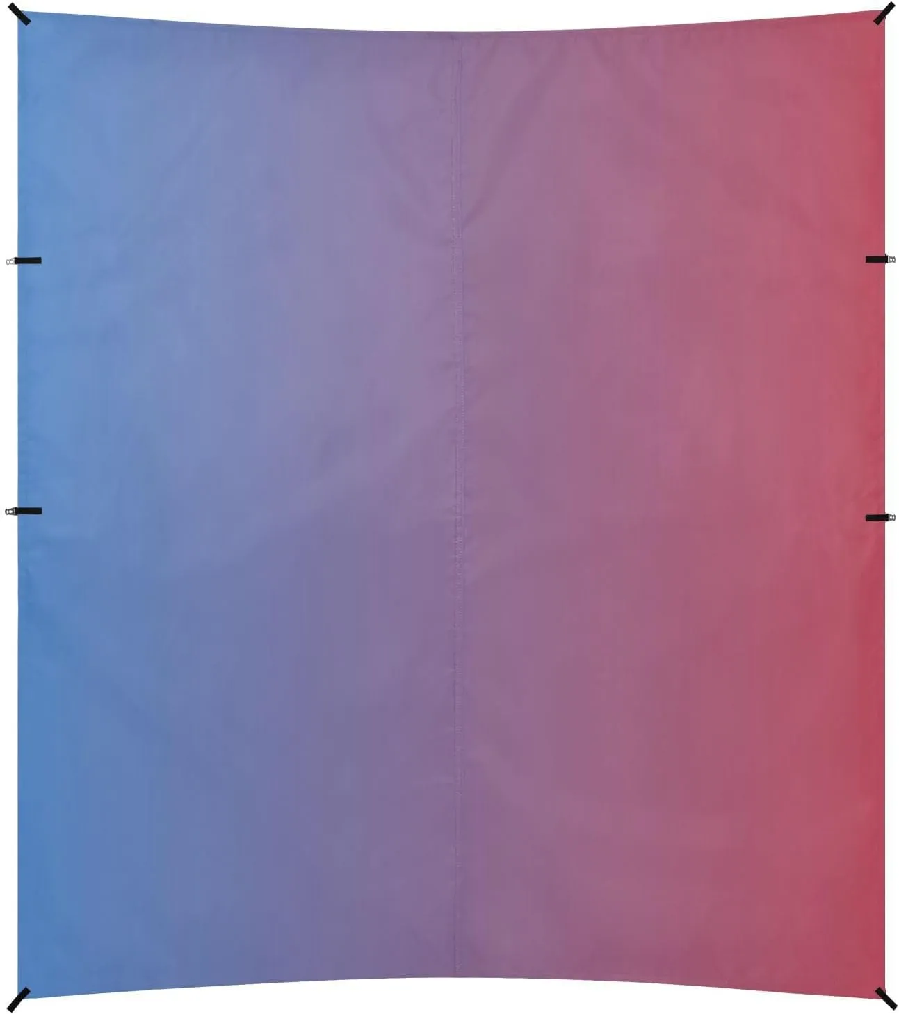 Blue Red Gradient Beach Canopy UPF50  Protection Water-Resistant Shade Sun Shelter with Sandbags, Sand Shovel, Poles for Backyard and Camping