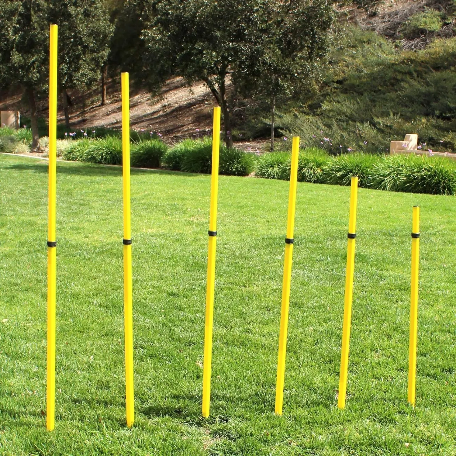 BlueDot Trading Soccer Agility Poles | Telescopic, Fixed & Collapsible Options (4, 6, 8 Piece Sets) Speed Training Poles for Agility Drills, Outdoor Games, Football & Sport Training Equipment