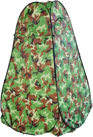 BookishBunny Camouflage Portable Camping Toilet Privacy Shower Changing Room Pop up Tent (Camo)