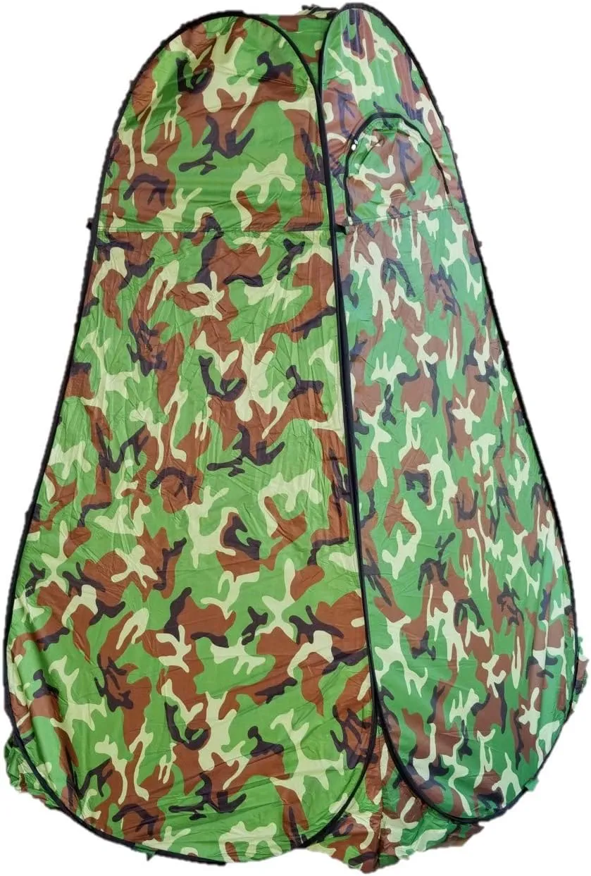 BookishBunny Camouflage Portable Camping Toilet Privacy Shower Changing Room Pop up Tent (Camo)
