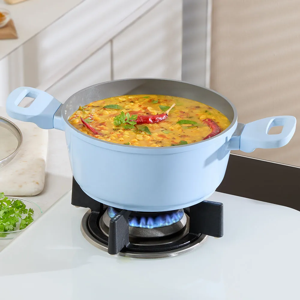 Borosil Vajra Ceramic Casserole, 16 cm
