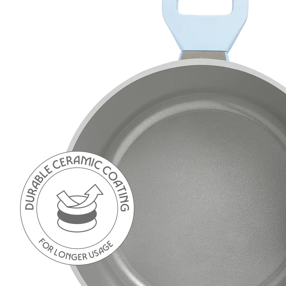 Borosil Vajra Ceramic Casserole, 20 cm