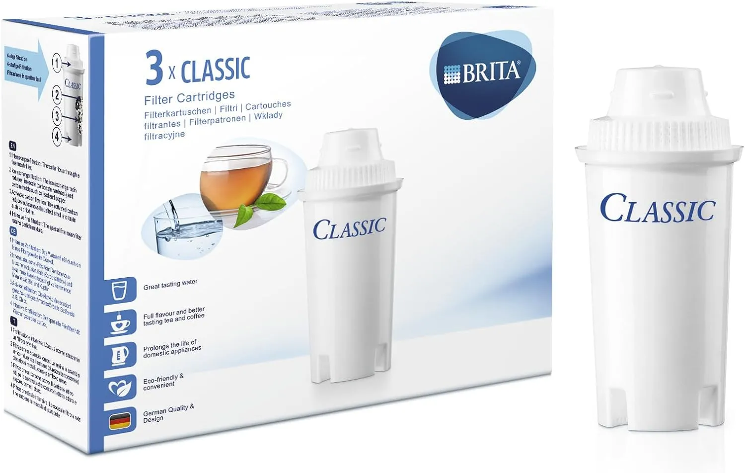 BRITA Classic Water Filter Cartridges - 3 Pack