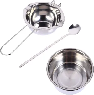 Cabilock Hiking Cookware Set Stainless Steel Melting Pot Milk Pan for Outdoor Cooking Camping