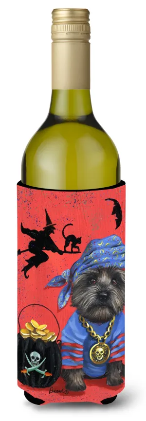 Cairn Terrier Black Pirate Halloween Wine Bottle Hugger PPP3044LITERK