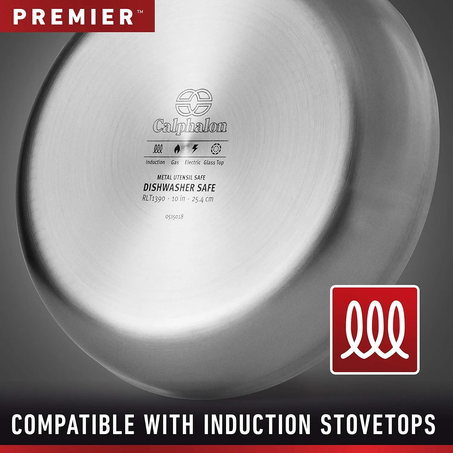 Calphalon Premier Stainless Steel 3.5-Quart Pour and Strain Sauce Pan with Cover
