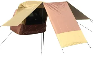 Camper Shade Awning Canopy with Complete Kits for Chevrolet Aveo/Camaro/Captiva/Colorado (NA)/Corvette, Waterproof UV Protection, Easy Set Up, Ultra-Durable Camping Tent,3 Style 3-B Khaki