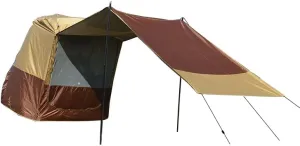 Camper Shade Awning Canopy with Complete Kits for NIO ES8/NIO ET5/NIO ET7/NIO ET9/NIO EP9, Waterproof UV Protection, Easy Set Up, Ultra-Durable Camping Tent,2 Style 2-B Khaki