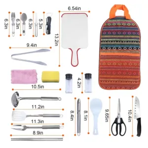 Camping Cookware Set 19-Piece Portable Kit
