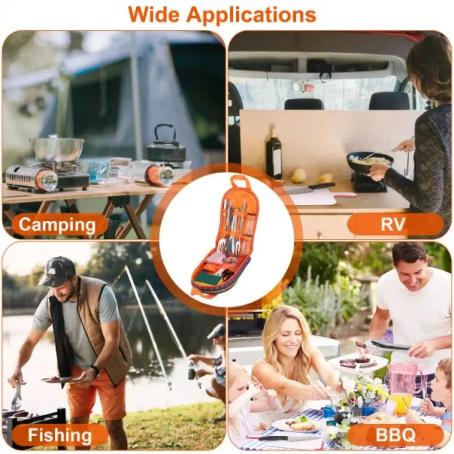 Camping Cookware Set 19-Piece Portable Kit