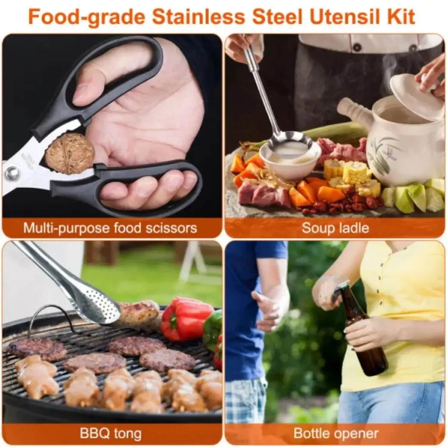 Camping Cookware Set 19-Piece Portable Kit