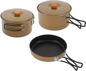 Camping Cookware Set 304 Stainless Steel Outdoor and Indoor Kitchens for Travel