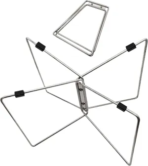 Camping Cooler Stand - Folding Stand, Stainless Steel Folding Bracket | Anti Moisture Folding Frame Ice Box Holder, Outdoor Camping Bucket Stand Frame with Nonslip Mat and Carry Bag for BBQ Cooking