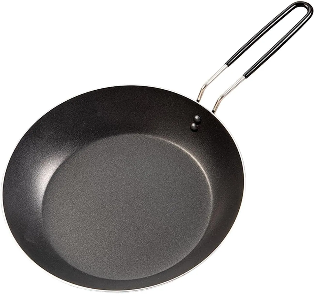 Camping Fry Pan Folding Handle Frying Pan Reusable Non Stick Skillet Outdoor Cooking Griddle for Travel Barbecue Kitchen