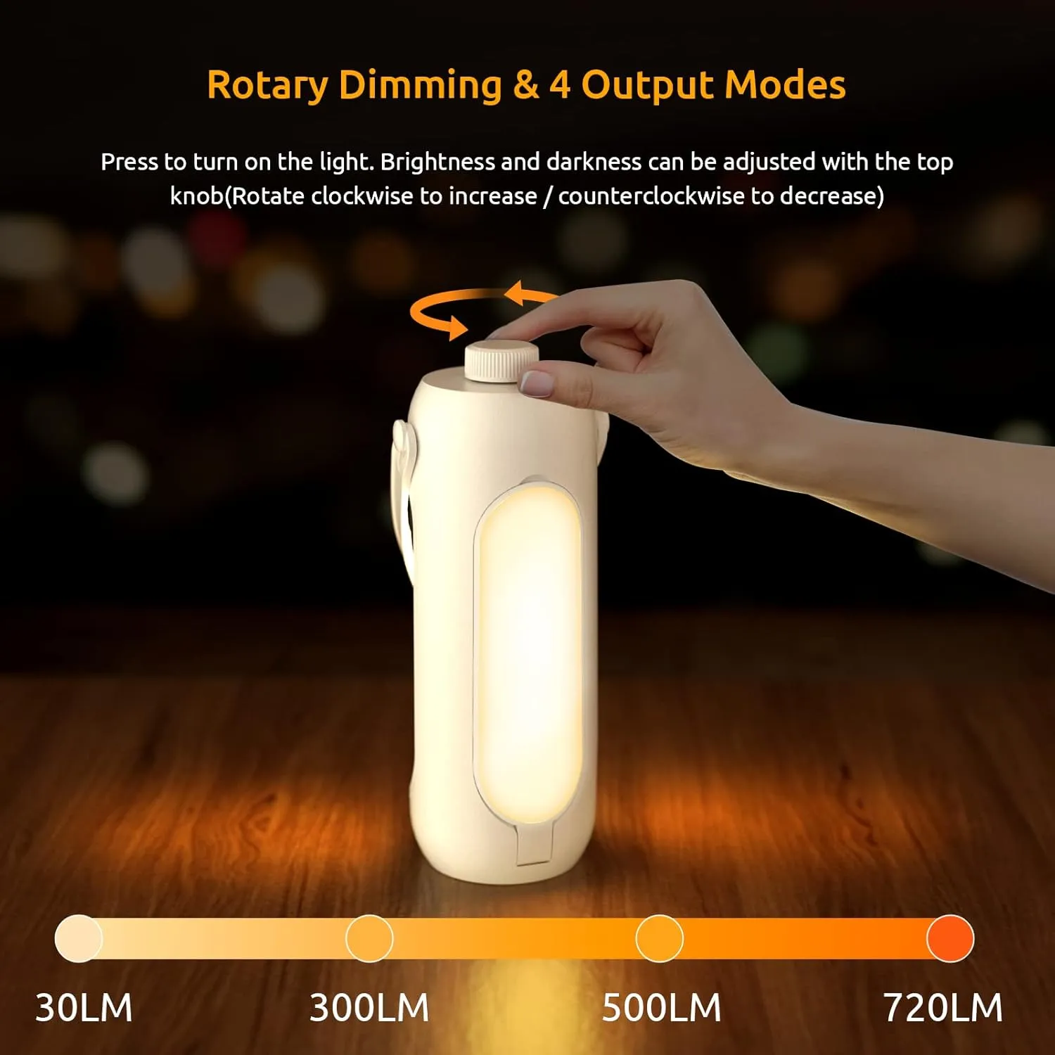 Camping Lantern 720LM with Flashlight Design 10000mAh Rechargeable