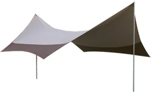 Camping Tarp Tent Tarp Camping Tarp Shelter 224.41 * 181in for Outdoors Camping Hiking Picnic Backpacking (White)