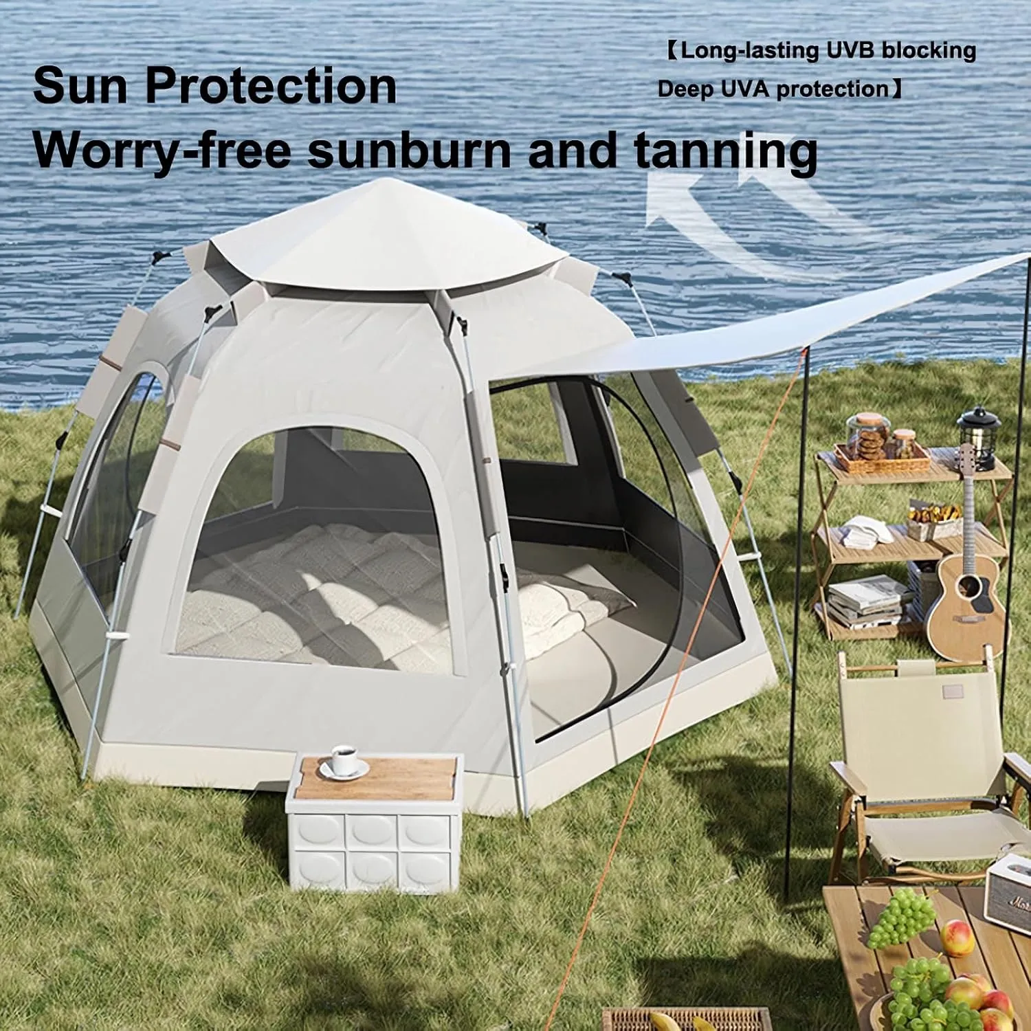 Camping Tent 5 Person Tents for Camping Instant Pop Up Tents for Camping Large Tent Caseta De Camping