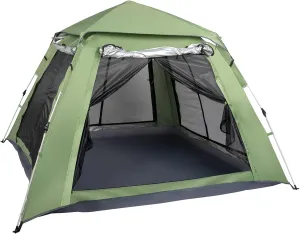 Camping Tents 3-4 Person Waterproof Instant Tents Cabin Tent Easy Setup with Sun Shade,Camping Tent Outdoor 94.49" x 59.06"