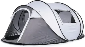Camping Tents Automatic Pop-Up Tents 3-4 Person ，Dome Waterproof Sun Shelter, Backpacking Tent with Removable Rainfly, Quick Set up for Camping Dome Tent