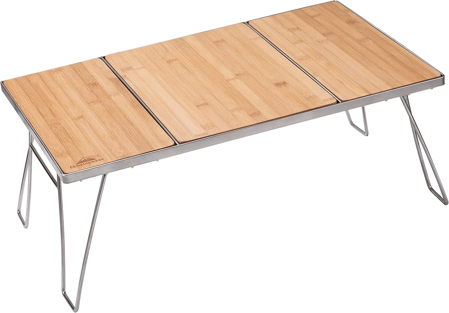 Campingmoon IGT Grill Table Stainless Steel w/Removable Center Compartment w/Storage Bag CK-1-CP Regular