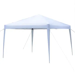 Canopy Tents for Outside, SEGMART 10' x 10' Canopy Tent, Sunshade Outdoor Canopy, Portable Shade Canopy with Carry Bag, Outdoor Party Canopy Tent, for Party Wedding Camping, White, I7296