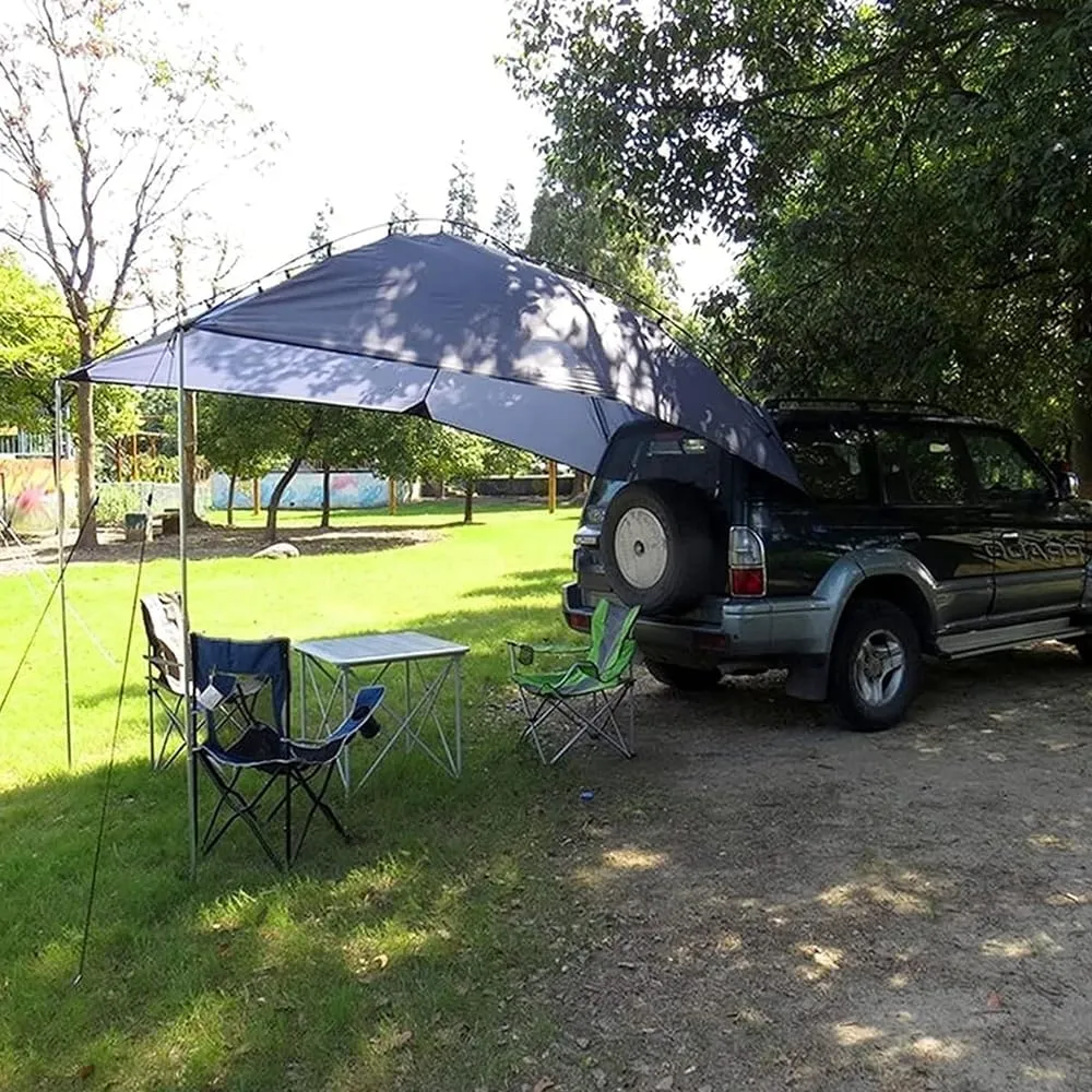 Car Awning for Ligier JS50/JS60/Myli/Pulse 4/Be Sun/Be Two/OptiMax/X-Pro/X-Too, Ventilation Awning Shade Tailgate Tent Easy Outdoor Sun Shade Easy Installation and Removal,A Green