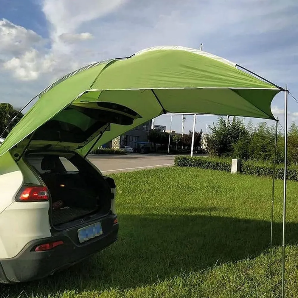 Car Awning for Ligier JS50/JS60/Myli/Pulse 4/Be Sun/Be Two/OptiMax/X-Pro/X-Too, Ventilation Awning Shade Tailgate Tent Easy Outdoor Sun Shade Easy Installation and Removal,A Green