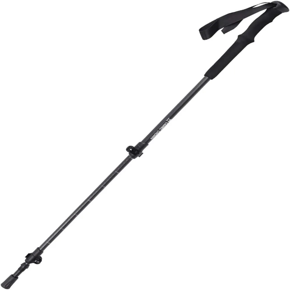 Carbon Fiber Trekking Pole -Ultralight Hiking or Walking Stick -Collapsible Strong Lightweight Quick Lock Stick for Men/Womem