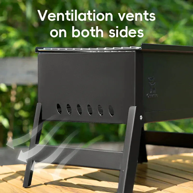 Chrome-Plated Excellent craftsmanship and Net Durable Grill BBQ Foldable Qunature Ventilation Expedited delivery with