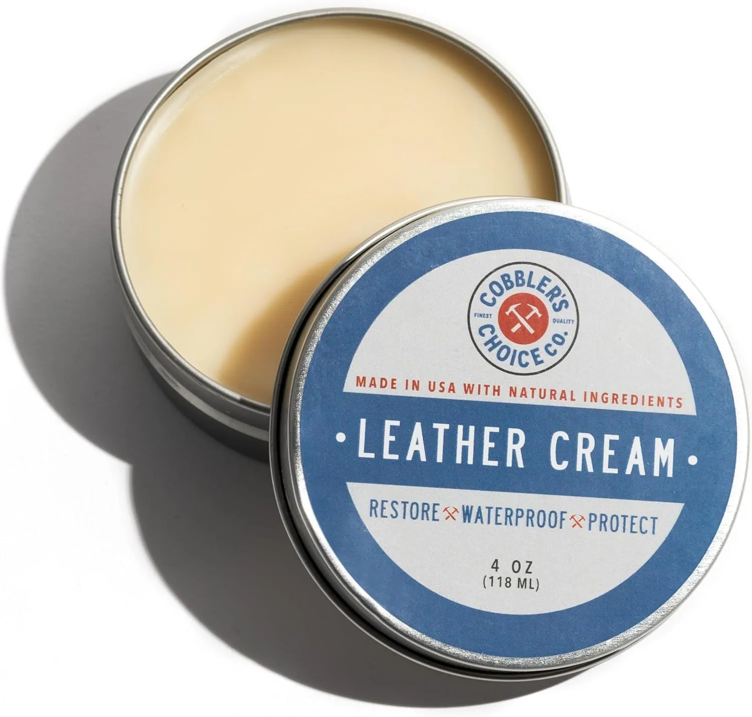 Cobbler's Choice Co. Finest Quality All Natural Leather Cream - Made with Triple Filtered BeesWax