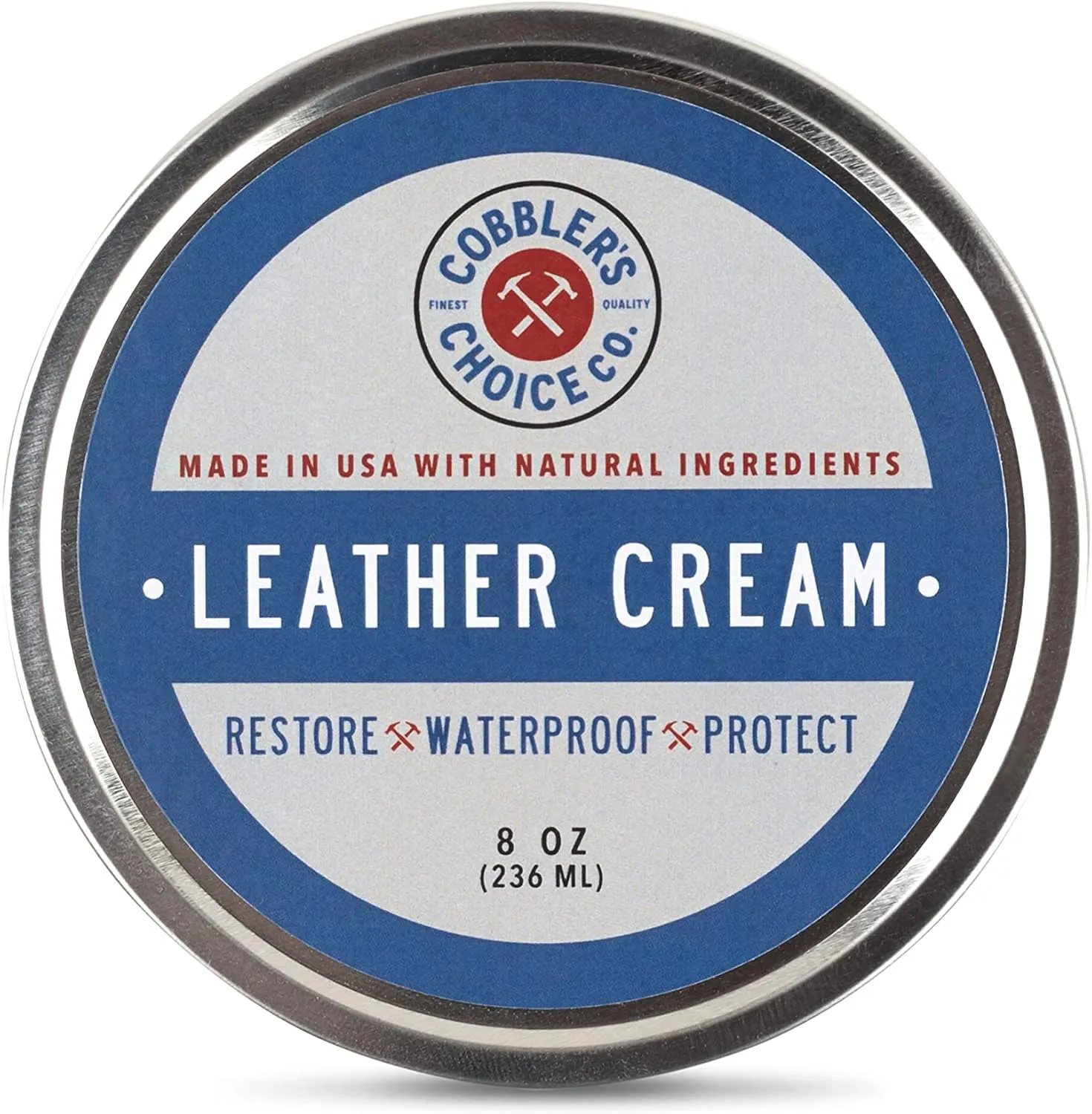 Cobbler's Choice Co. Finest Quality All Natural Leather Cream - Made with Triple Filtered BeesWax