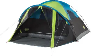 Coleman Carlsbad Dark Room Tent with Screened Porch, 4/6 Person Tent Blocks 90% of Sunlight to Keep Inside Cool, Weatherproof Tent with Easy Setup, Made of PFAS-Free Materials