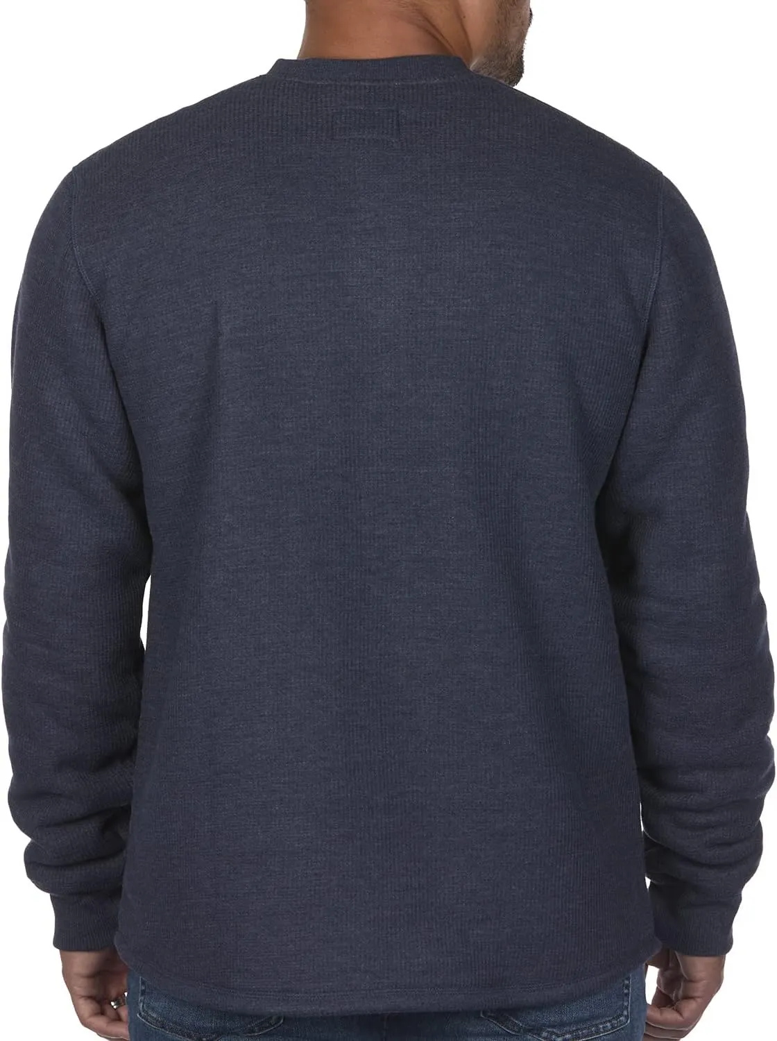 Coleman Long-Sleeve Sherpa Lined Waffle Henley Shirts for Men