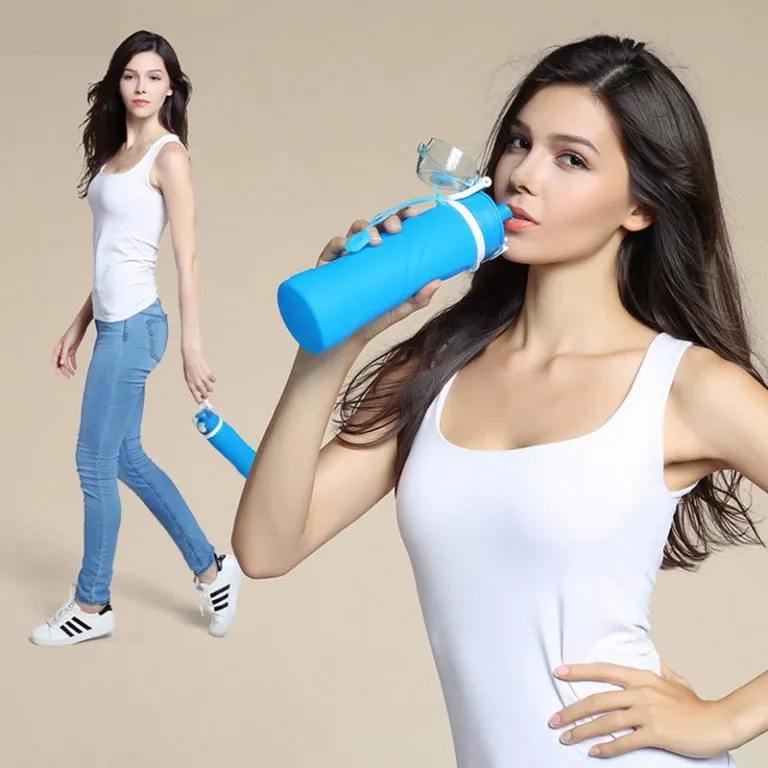 Collapsible Silicone Water Bottle