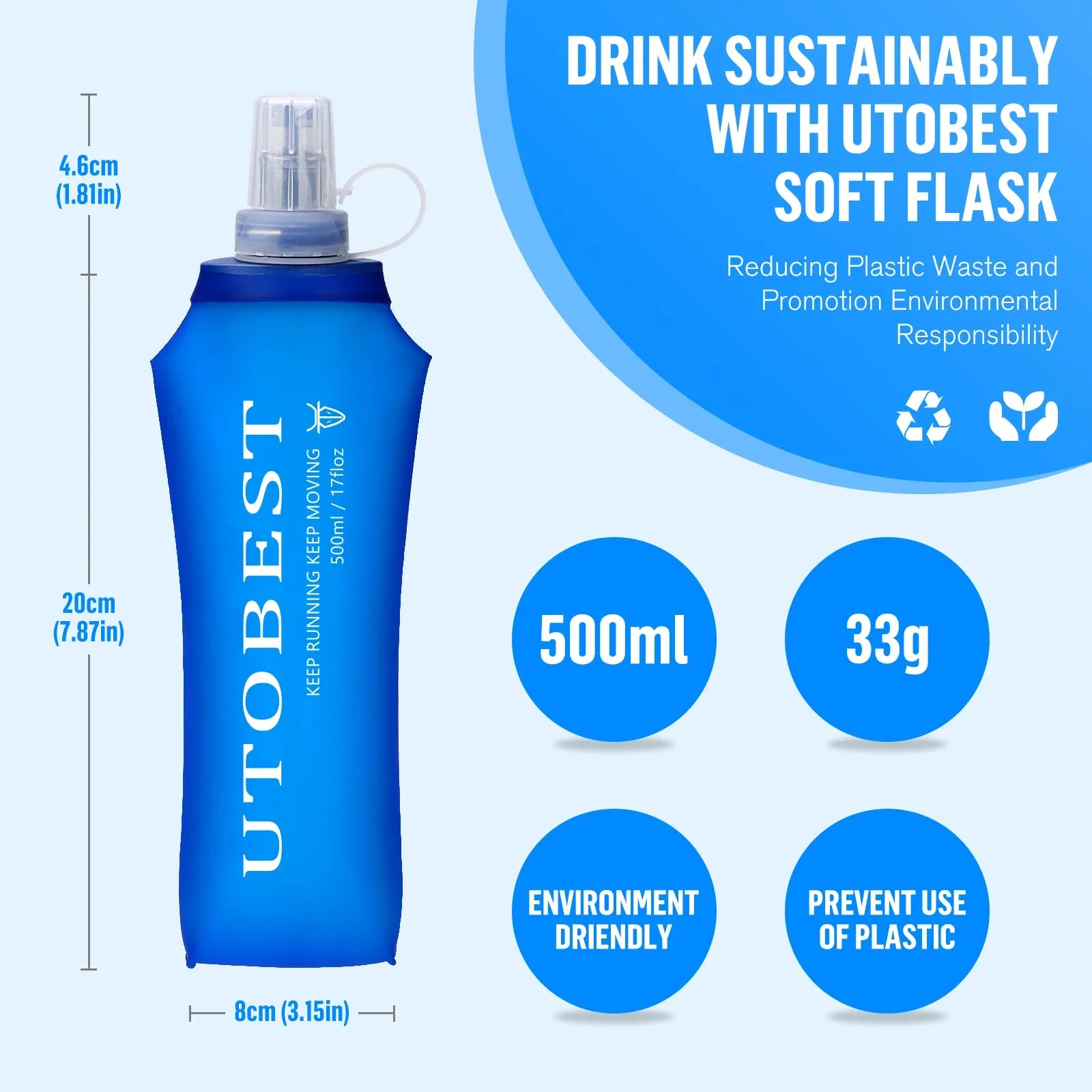 Collapsible TPU Water Bottle