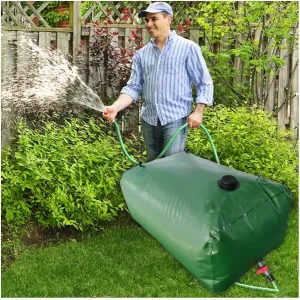 Collapsible Water Bladder Tanks, Large-Capacity Water Storage Container Portable Emergency Water Storage Tank for Drought Resistance Fire Protection Agricultural Irrigation(Size:5000L/2.5x2x1m)