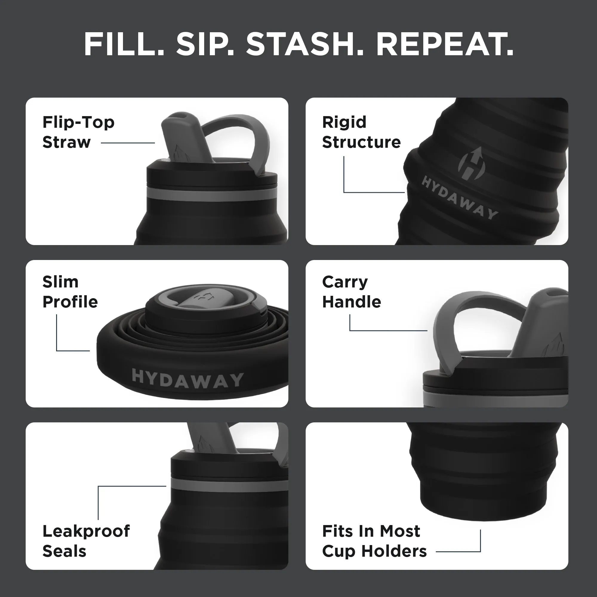 Collapsible Water Bottle | 25oz