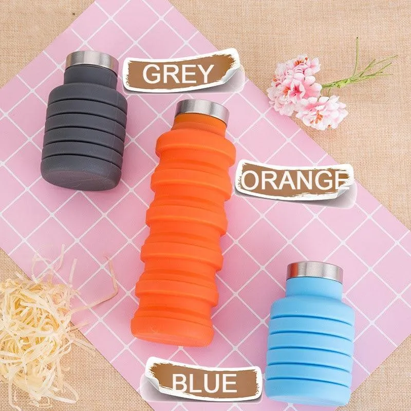 Collapsible Water Bottle, Silicone & BPA Free