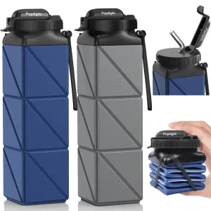 Collapsible Water Bottles 20.6oz Foldable Water Bottle