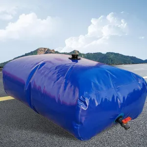 Collapsible Water Tank, High Capacity Portable Bladder for Emergency Storage, Durable & Leak-Proof Storage (Blue, 1 * 0.6 0.35m)(1 * 0.6 * 0.35m)