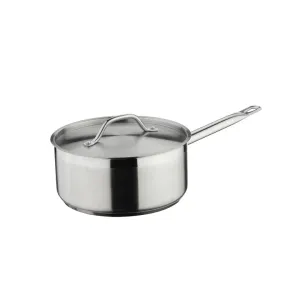 Commichef  Stainless Steel Saucepan w/ Lid 18cm