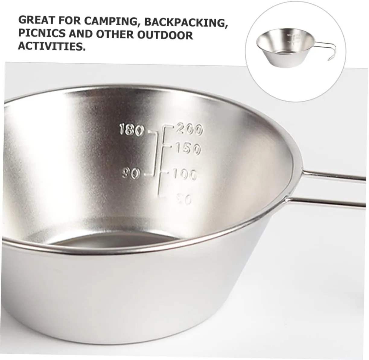 Compact Water Bowl Outdoor Wine Cup for Camping and Picnics Easy to Store Accessory for Backpacking Activities