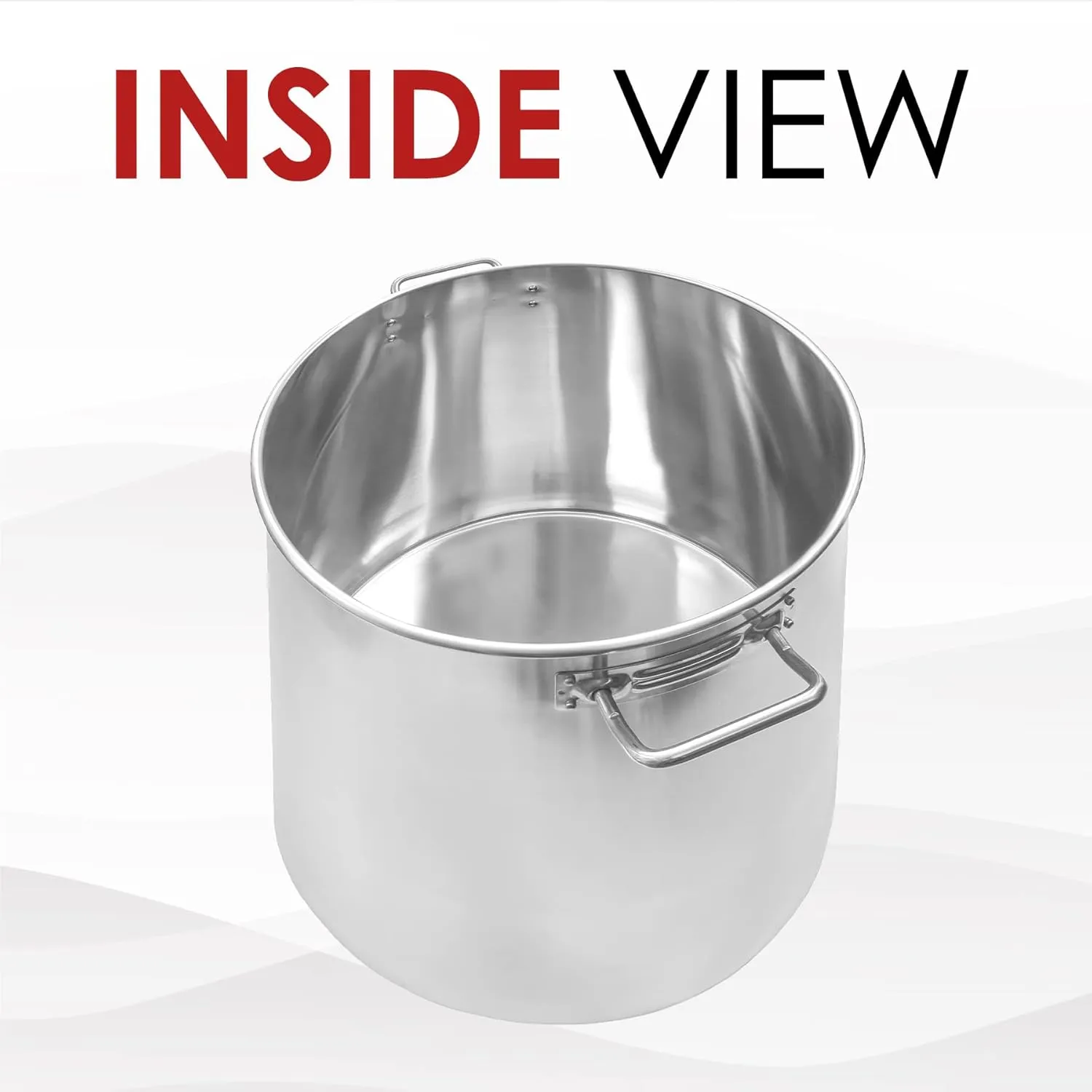 Concord Cookware Stainless Steel Stock Pot Kettle, 100-Quart