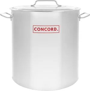 Concord Cookware Stainless Steel Stock Pot Kettle, 100-Quart