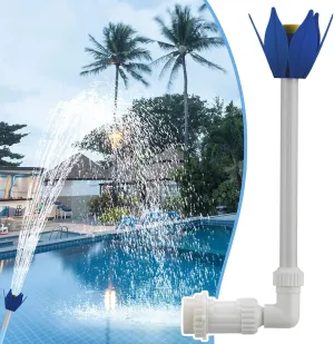 Conie Pool Fountain - Waterfall Sprinkler - Above & Below Ground Pool Spray - Blue